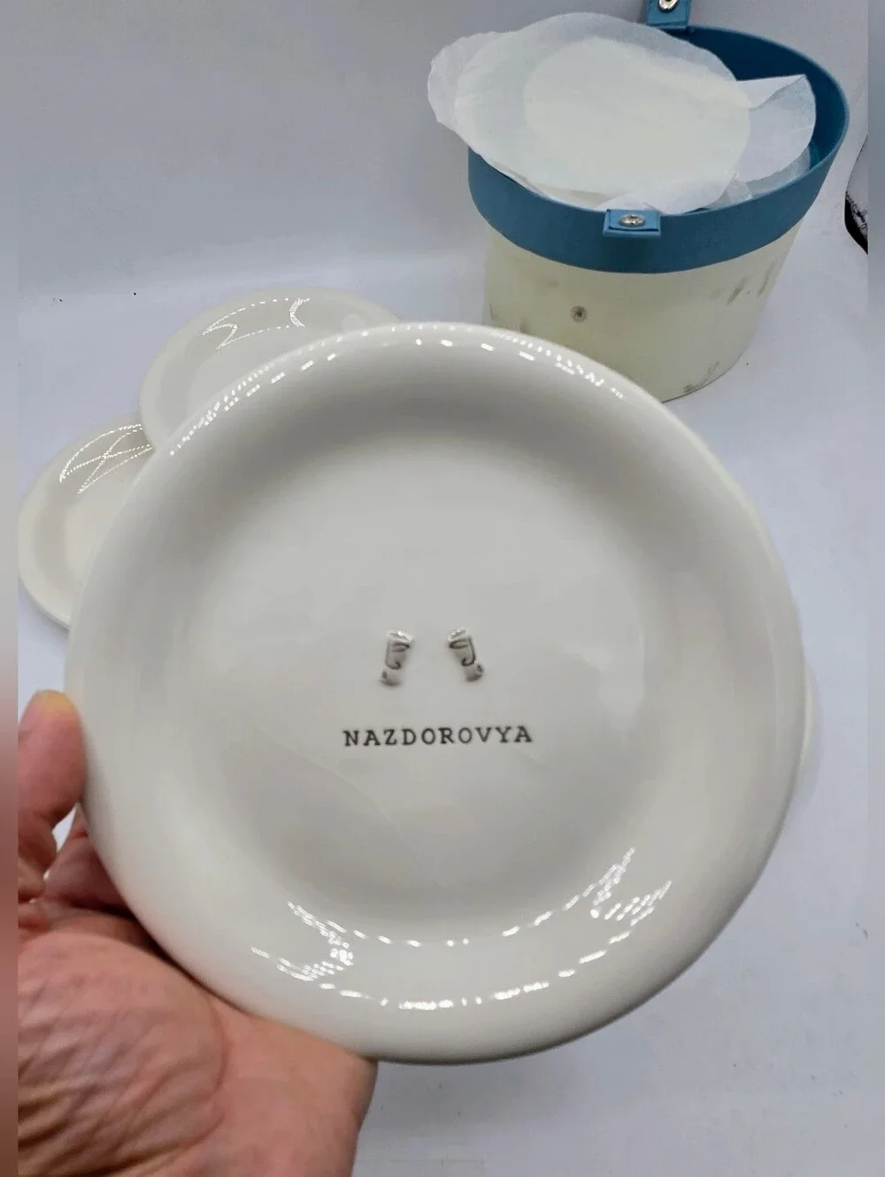 Williams Sonoma Cheers Appetizer Plates Set of 6 Multilingual Vintage 2004
